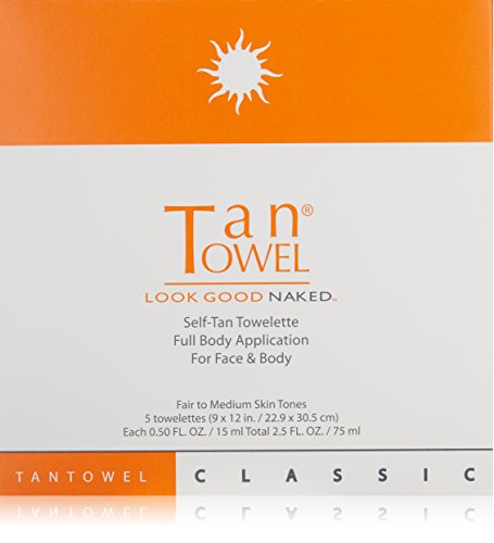 Tan Towel Tan Towel Full Body Classic 5 Pack, 4 Oz