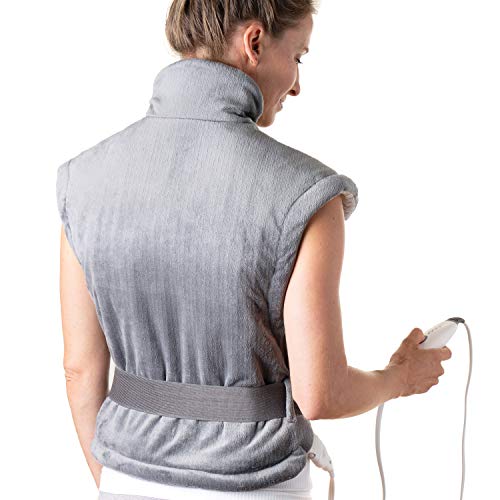 Pure Enrichment® PureRelief™ XL Heating Pad for Back & Neck - Heat Therapy for Muscle Pain in Neck, Back and Shoulders - Ideal for Cramps and Sore Muscles - Fast-Heating Technology with Auto Shut-Off