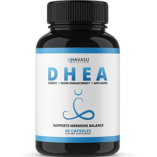 Havasu Nutrition DHEA 50mg Extra Strength Designed for Promoting Youthful Energy, Balance Hormone Levels & Supports Lean Muscle Mass, Non-GMO, Supplement for Men & Women, 60 Capsules