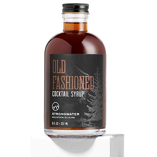 Strongwater Old Fashioned Cocktail Syrup (Makes 32 Cocktails) Non-Alcoholic Drink Mixer - Handcrafted with Bitters & Organic Demerara Sugar