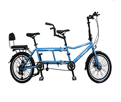 Ultra Lightweight Portable Folding 20in Single Speed Tandem Bicycle New