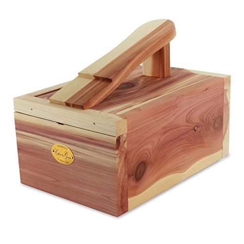 HANGERWORLD Natural Cedar Wood Shoe Shine Care Box with Foot Rest