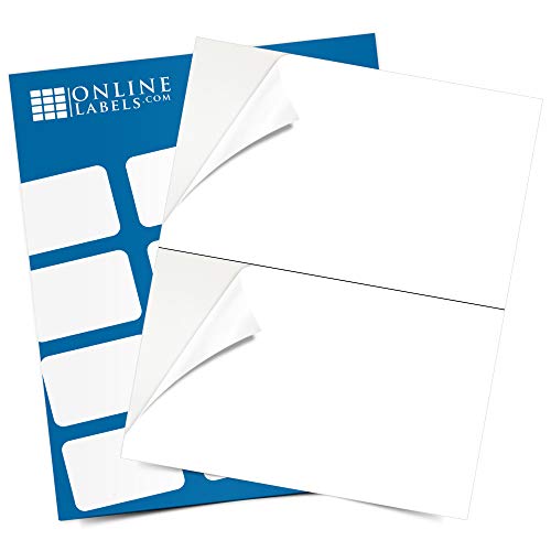 8.5 x 5.5 Shipping Labels - Pack of 200 Labels, 100 Sheets - Inkjet/Laser Printer - Online Labels