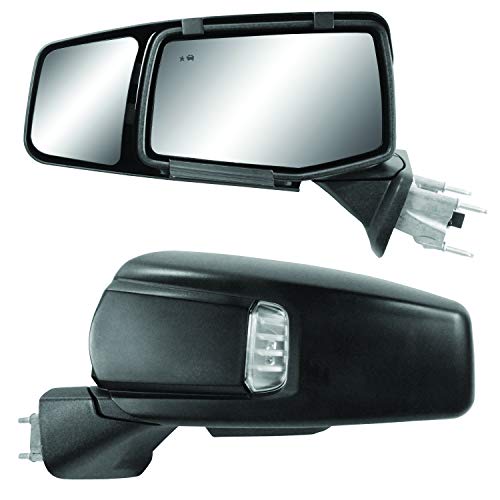 K Source 80930 Snap & Zap Custom Fit Towing Mirror for Chevrolet Silverado 1500/GMC Sierra 1500 (2019+), Pair