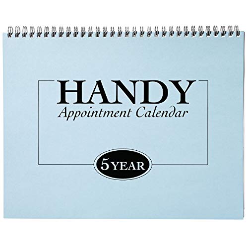 5-Year Appointment Calendar Planner, Monthly Schedule Organizer, Flip Calendar Diary with Tabs, Spiral Bound Top, 8 ½” Wide x 11” Long