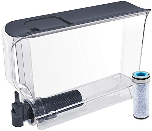 Brita UltraMax UltraSlim Dispenser with 1 Stream Filter-BPA Free, Extra Large 25 Cup, Slate
