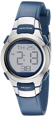 Armitron Sport Women's 45/7012NVSV Digital Watch with Matte Navy Strap