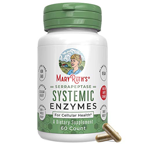 Serrapeptase Enzymes by MaryRuth's - Vegan Serrapeptase High Potency Sinus Pills - Allergy Support - Plant Based, Vegan Capsule - Enteric Coated - 60 Count