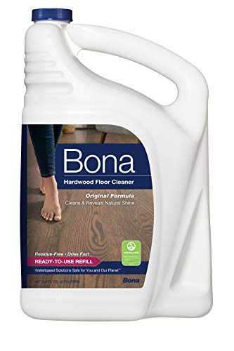Bona Hardwood Floor Cleaner Refill, 128 Fl Oz (Pack of 1), Clear
