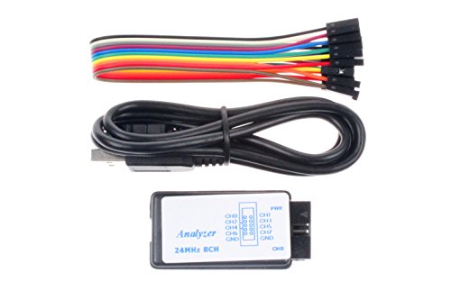 NOYITO USB Logic Analyzer Device with USB Cable 24MHz 8CH 24MHz 8 Channel UART IIC SPI Debug for Arduino ARM FPGA M100 SCM