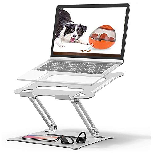 Adjustable Laptop Stand,Suturun Aluminum Laptop Computer Stand Rriser&Multi-Angle Stand with Heat-Vent to Elevate Laptop Holder Compatible for Mac,Notebook,MacBook Pro/Air,Lenovo,Dell More10-17 Laptop