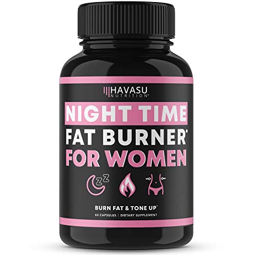 Havasu Nutrition Night Time Fat Burner for Women | Sleep Aid, Appetite Suppressant, and Metabolism Booster for Detox & Cleanse | Healthier Weight Loss | 60 Vegetarian Weight Loss Pills for Women