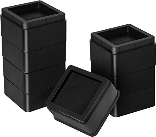 Utopia Bedding Furniture and Bed Risers (Pack of 8) - 2 Inch Stackable Square Risers for Sofa, Table, and Chair Lifts up to 10,000 Lbs - includes Durable Plastic and Anti Slip Foam Grip