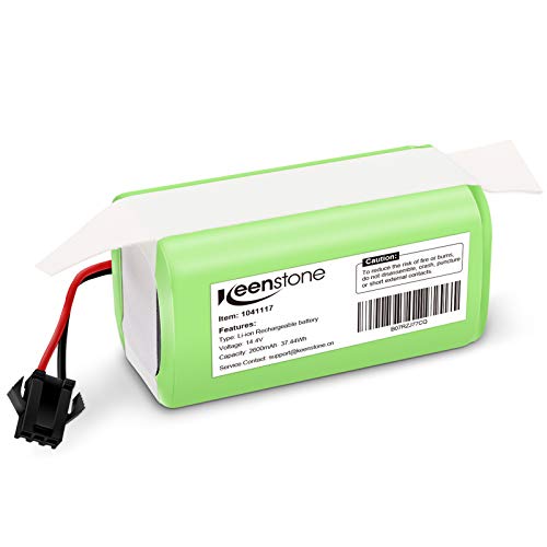 Keenstone 14.4v 2600mAh Li-ion Rechargeable Replacement Battery Compatible with Deebot N79S, Deebot DN622, RoboVac 11, RoboVac 11S, RoboVac 30, RoboVac 15C,RoboVac 12, RoboVac 35C