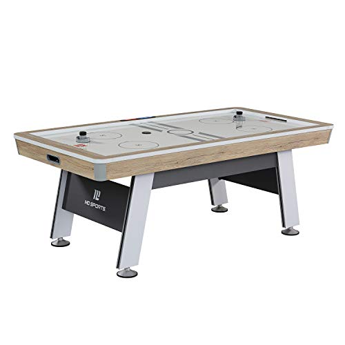MD Sports Hinsdale 84' Air Powered Hockey Table, White/Grey