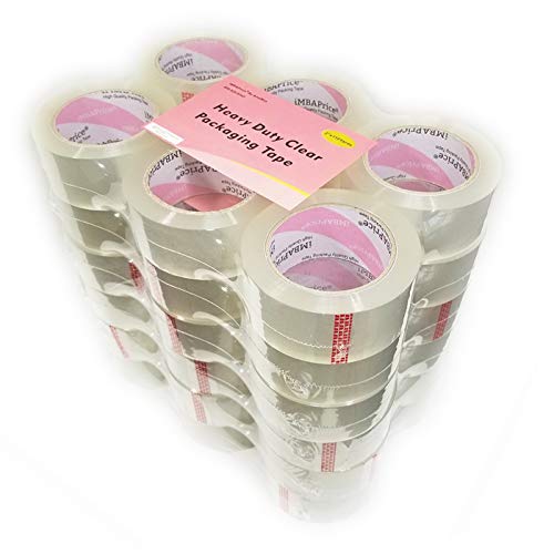 iMBAPrice Sealing Tape - 1 Box of Premium (36 Roll of 110 Yards) 36x330 Feet Long 2' Wide Ultra Clear Shipping Packaging Tape