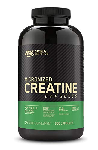 Optimum Nutrition Micronized Creatine Monohydrate Capsules, Keto Friendly, 2500mg, 300 Capsules (Packaging May Vary)