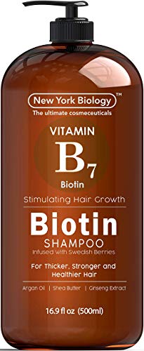 Biotin Shampoo for Hair Growth and Volume – Anti Dandruff Thickening Shampoo for Hair Loss and Thinning Hair – Volumizing, Nourishing and Safe for Color Treated Hair – 16.9 fl Oz