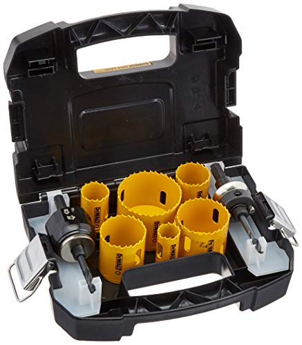 DEWALT Hole Saw Kit, Standard Electrician's Set, Bi-Metal (D180002)