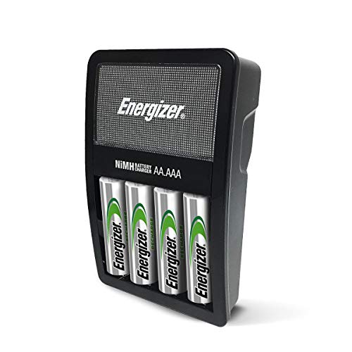 Energizer Rechargeable AA and AAA Battery Charger (Recharge Value) with 4 AA NiMH Rechargeable Batteries