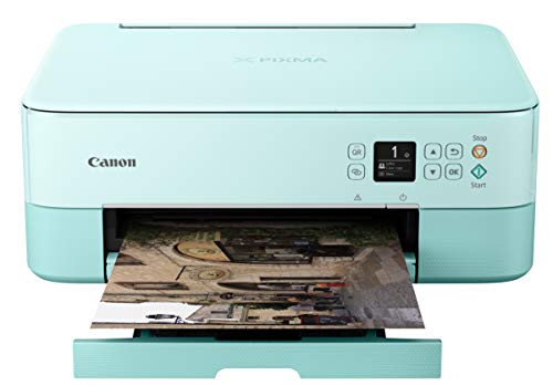 Canon TS5320 All In One Wireless Printer, Scanner, Copier with AirPrint, Green, Works with Alexa