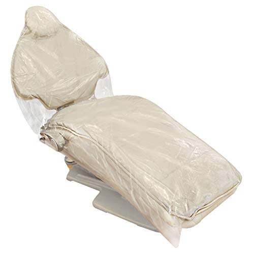 JMU Dental Full Chair Cover, Disposable Clear Plastic Sleeve Protector, 29' x 80', Box of 125