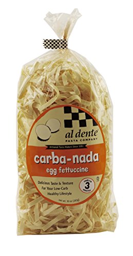 Al Dente Carba-Nada Egg Fettuccine, 10-Ounce Bags (Pack of 6)