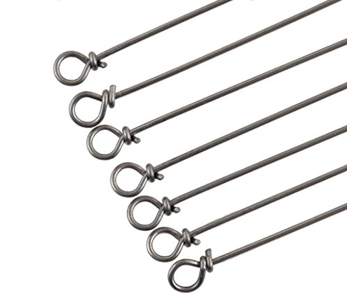 River Guide Supply Looped Spinner Shafts - Wires - Stainless Steel (.040' - 6' 25 Shafts)