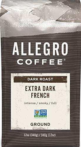 Allegro Coffee Extra Dark French Roast Ground Coffee, 12 oz