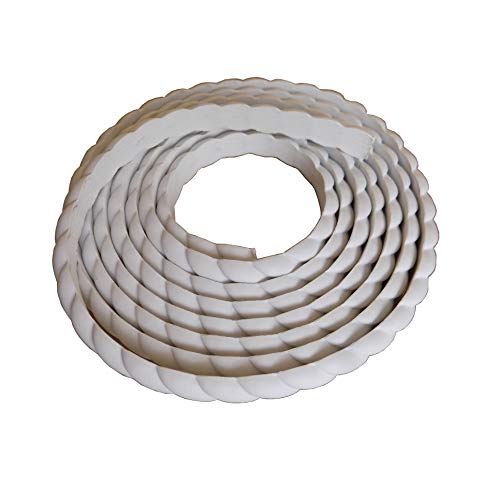 Home Wall Door Flexible Molding Trim Cabinet Edge Rope Mouldings 0.6inch (1.5cm) W x 115inch (L) x Thickness 0.27 inch