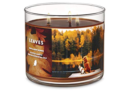 Bath & Body Works Leaves Scented Candle 14.5 Ounce 3 Wick