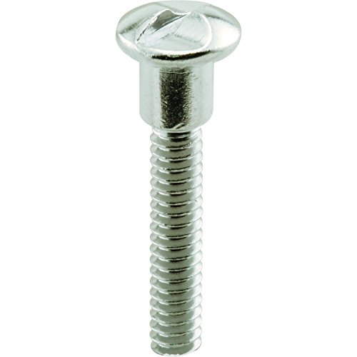 Prime-Line Products MP17055 One-Way Shoulder Screws, 10-24 x 1-3/16 in, Steel Const, Chrome Plated, 25 Pack, 25 Piece