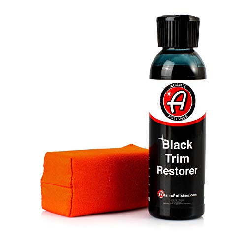 Adam's New Black Trim Restorer - Restores Plastic Trim to a Rich, Black Color with a Factory-New Appearance - Lasts Several Months per Treatment (4 oz with Applicator)