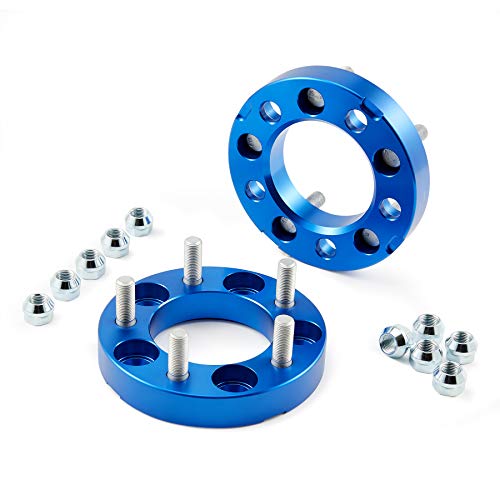 Orion Motor Tech 5x4.5 Wheel Spacers | 1 inch Wheel Adapters with Studs Compatible with Ford Bronco Ford Explorer Jeep Cherokee Jeep Wrangler More | 5x114 25mm Spacer Kit, Set of 2