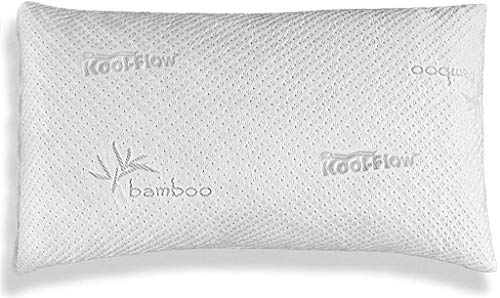 Xtreme Comforts Hypoallergenic, Adjustable Thickness, Kool-Flow Bamboo Shredded Memory Foam Pillow for Sleeping, Back, Side & Stomach Sleepers, King Size, Made in USA