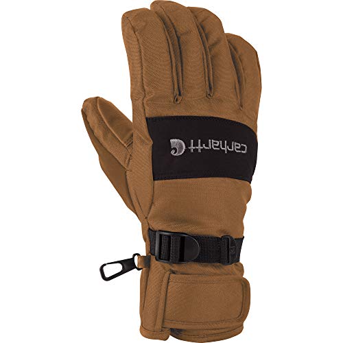 Carhartt Men's W.B. Waterproof Windproof Insulated Work Glove, Brown/Black, XX-Large