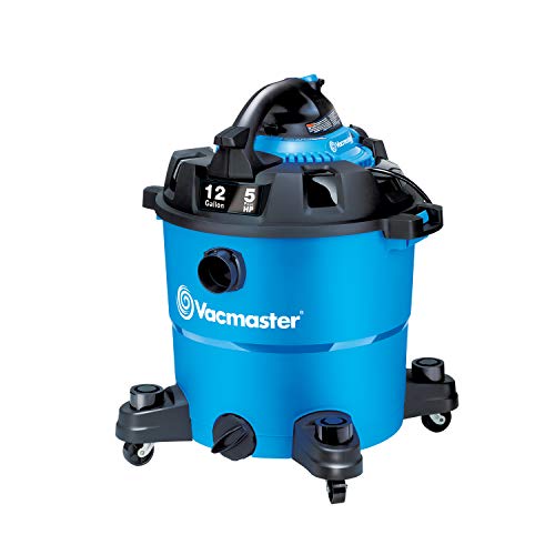 Vacmaster VBV1210, 12-Gallon 5 Peak HP Wet/Dry Shop Vacuum with Detachable Blower, Blue