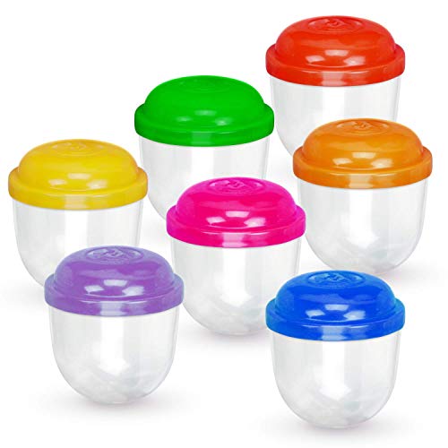 Empty Acorn Capsules 2' for Vending Machine Assorted 7 Colors Containers for Party Favors - 50 pcs