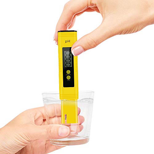 Digital PH Meter Tester Kit, High Accuracy Pocket Size PH Meter for Water, Digital ph Test Pen with 0-14 PH Measurement Range for Household Drinking Water, Aquarium, Swimming Pools