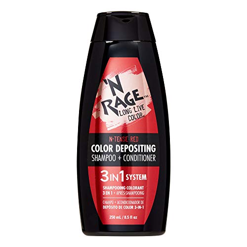 N Rage Color Depositing Shampoo + Conditioner 3 in 1 System (N-Tense Red)