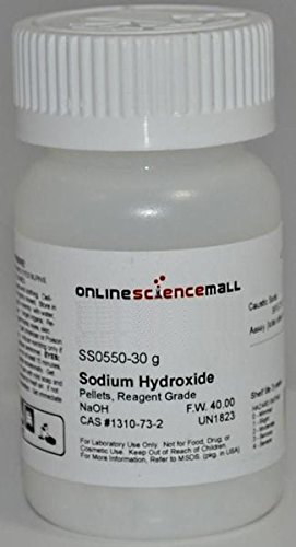 Sodium Hydroxide - Reagent Grade Laboratory Reagent, 30g