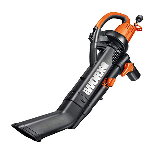WORX WG505 3-in-1 Blower/Mulcher/Vacuum, 9' x 15' x 20', Orange and Black