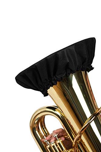 Gator Cases Double-Layer Aerosol Cover with MERV-13 Filter for Euphonium, French Horn; Fits Bell Sizes Ranging from 12 to 13-Inches (GBELLCVR1213BK)