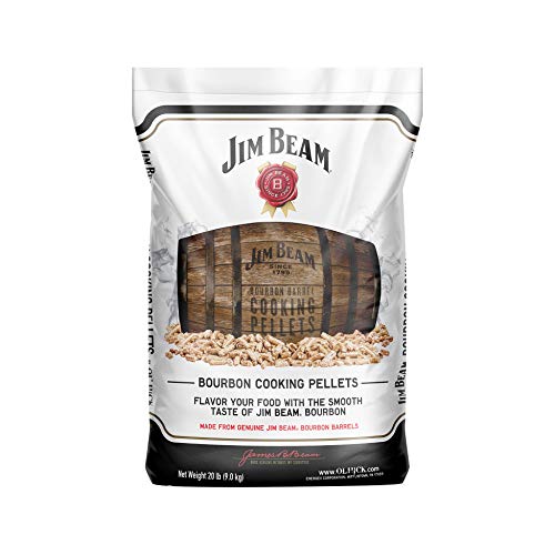 Ol' Hick Cooking Pellets Genuine Jim Beam Bourbon Barrel Grilling Smoker Cooking Pellets, 20 Pound Bag