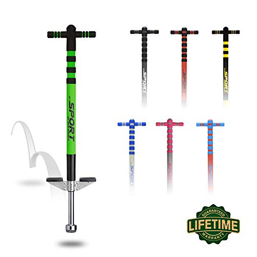 New Bounce Pogo Stick for Kids - Pogo Sticks for Ages 5 and Up, 40 to 80 Lbs - Sport Edition, Quality, Easy Grip, PogoStick for Hours of Wholesome Fun.