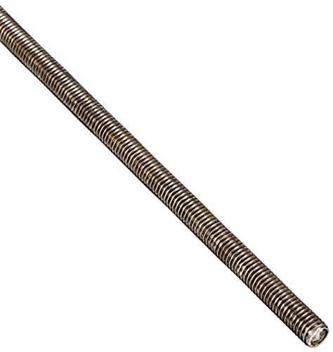 18-8 Stainless Steel Fully Threaded Rod, 3/8'-16 Thread Size, 36' Length, Right Hand Threads