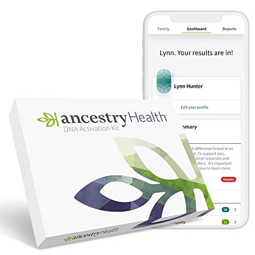 AncestryHealth: Genetic Ethnicity + Traits + Health (Unavailable in NY, NJ, RI, or Guam)