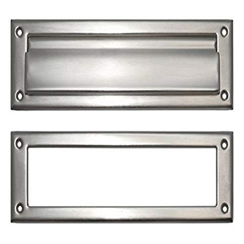 BRASS Accents A07-M0070-619 Mail Slot, 3' x 10', Satin Nickel