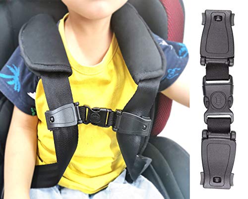 Child Car Seat Chest Harness Clip, Prevent Baby Belt from Falling Off, Fit Harness Width Within 1.37in