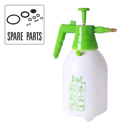 ITISLL 68oz Garden Pump Sprayer Portable Yard & Lawn Sprayer for Spraying Weeds/Watering/Home Cleaning/Car Washing 0.5 Gallon 219NR2